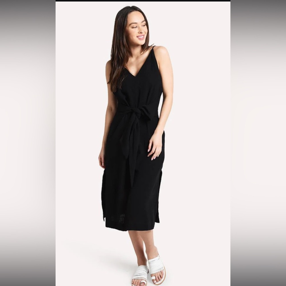 New Women’s Seafolly Australia Cotton Dress Black Size L